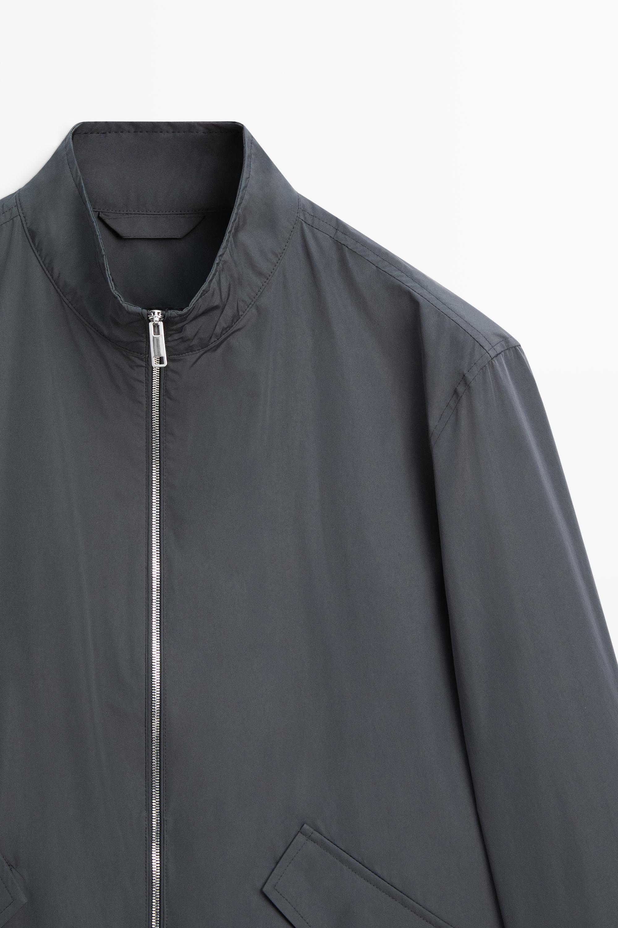 High neck jacket with pocket details